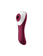 Вакуумний стимулятор із вібрацією Satisfyer Dual Crush Wine Red - SO6088