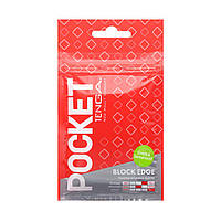 Мастурбатор TENGA Pocket Block Edge - SO5596