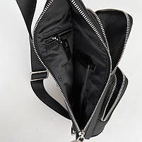 Чоловіча текстильна нагрудна сумка слінг через плече H. T. Leather, фото 7
