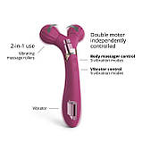 Вібратор-масажер для пар 2 в 1 Love To Love FIREBALL - PLUM STAR - SO6247, фото 2