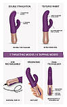 Подвійний пульсатор-кролик Love To Love SASSY BUNNY - PURPLE RAIN - SO6238, фото 6