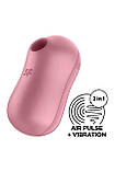 Вакуумний стимулятор із вібрацією Satisfyer Cotton Candy Light Red - SO6282, фото 2