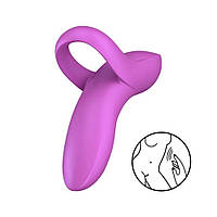 Вібратор на палець Satisfyer Bold Lover Dark Pink, гнучкий - SO6720