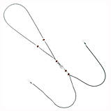 Прикраса для сосків Art of Sex - Nipple Clamps Arrow, колір гранатовий - SO5854, фото 3