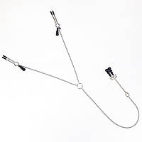 Затискач для сосків та клітора Art of Sex - Nipple and clit clamps Black Pearl - SO5869