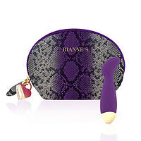 Вібратор для точки G Rianne S: Boa Mini Purple, 10 режимів роботи, медичний силікон, косметичка-чохо - SO3884