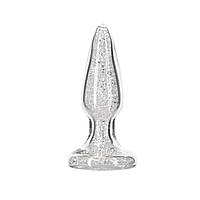 Скляна анальна пробка Pillow Talk Fancy Luxurious Glass Anal Plug, ⌀3,1см, віброкуля в подарунок - SO6833