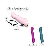 Вібратор Love To Love SWAP - BABY PINK, з пульсівною перлиною для точки G, 3 мотори, гнеться - SO7386, фото 5