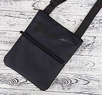 Черная мужская сумка мессенджер Nike на плечо, модная мужская сумка планшетка Nike, брендовая сумка Nike