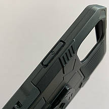 Чохол для iPhone 11 Pro Max броньований чохол із затискачем на телефон айфон 11 про макс чорний u7e, фото 3