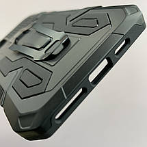 Чохол для iPhone 11 Pro Max броньований чохол із затискачем на телефон айфон 11 про макс чорний u7e, фото 4