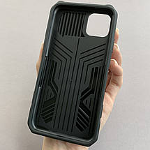 Чохол для iPhone 11 Pro Max броньований чохол із затискачем на телефон айфон 11 про макс чорний u7e, фото 2