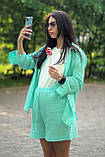 Літній костюм із мусліну для вагітних, салатовий, фото 4