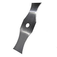 Ніж для бензокоси 2Т нержавейка з зубами (L - 305, h - 1,6)