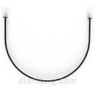 Примірочна DIANA-12  настінна радіусна,  d22мм (L1200мм), чорна, фото 2