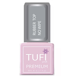 Топ для нігтів TUFI profi PREMIUM Rubber Top No Wipe каучуковий без липкого шару 8 мл
