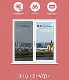 Сонцезахисна плівка на вікна архітектурна дзеркальна 152х80 см Срібло, фото 3