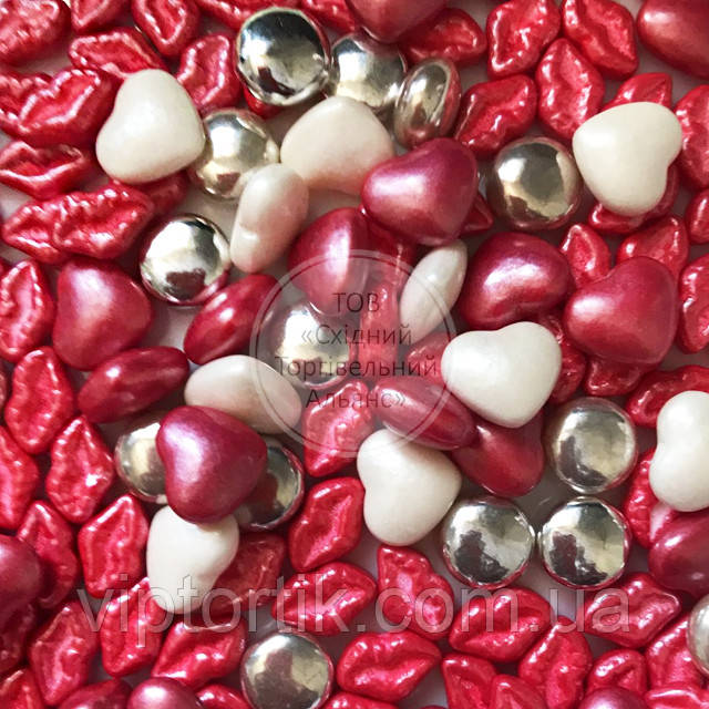 Посипки кондитерські Dr. Gusto — 30 г — Мікс "Любов No1", фото 1