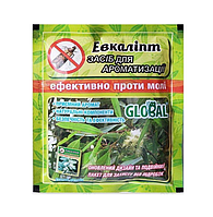 Засіб для ароматизації повітря приміщень, шаф, одягу + захист від молі із запахом Евкаліпт Global 10шт