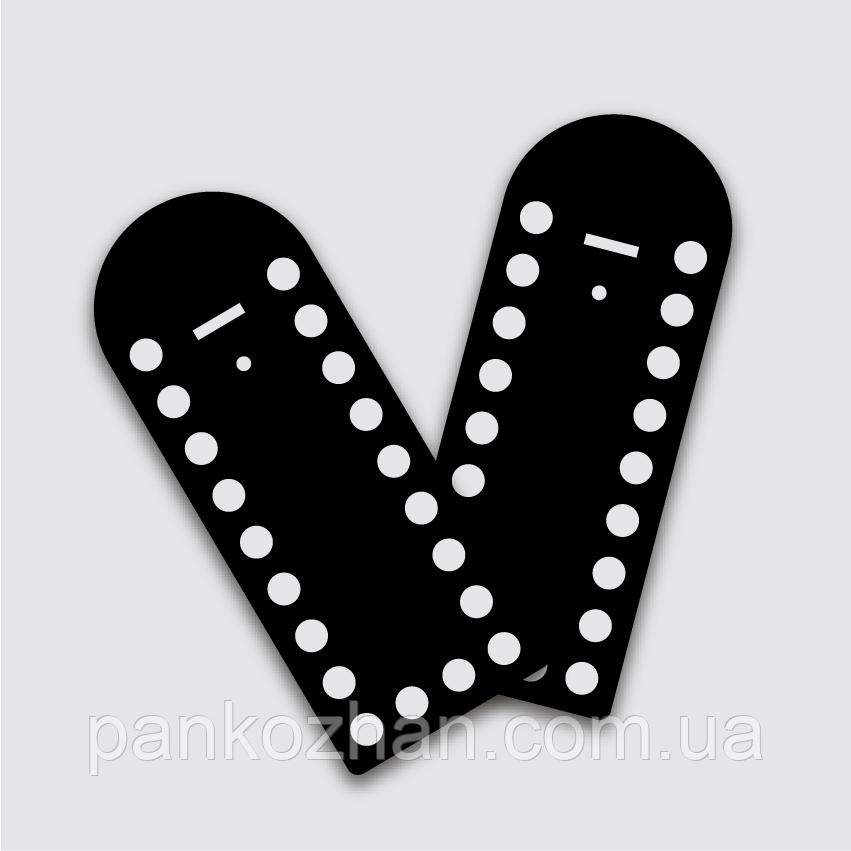 Акрилові боковини до в'язаної сумки, фото 1