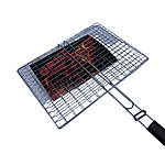 Сітка-гриль для мангалу 3003А (60х30х3 см) з дерев'яною ручкою, фото 3