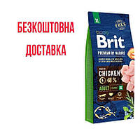 Brit Premium Adult XL сухой корм для взрослых собак гигантских пород, 15 кг