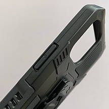 Чохол для iPhone 12 броньований чохол із затискачем на телефон айфон 12 чорний u7e, фото 3