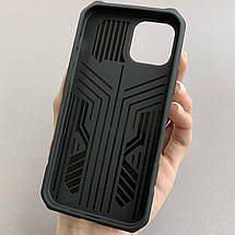 Чохол для iPhone 12 броньований чохол із затискачем на телефон айфон 12 чорний u7e, фото 2