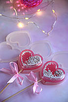 Силіконовий молд  "Сердечки брязкальця"