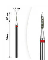 Алмазна Фреза (M-07) — полум'я Red 1,4*8,3