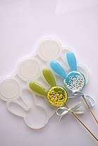 Силіконовий молд для льодяників "Зайчик-брязкальце 2"