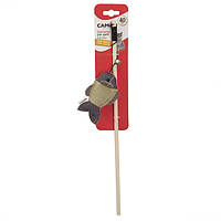 Camon Cat toy with catnip - Fishing rod with fish Удочка с деревянной ручкой и рыбкой с мятой 40 см