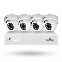 Комплект видеонаблюдения для внутренней установки на 4 камеры 1080P Green Vision GV-K-S12/04