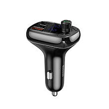 Baseus (CCTM-B01) T Typed S-13 Wireless MP3 (PPS Quick Charger-EU) FM Transmitter Black — CCTM-B01 Black