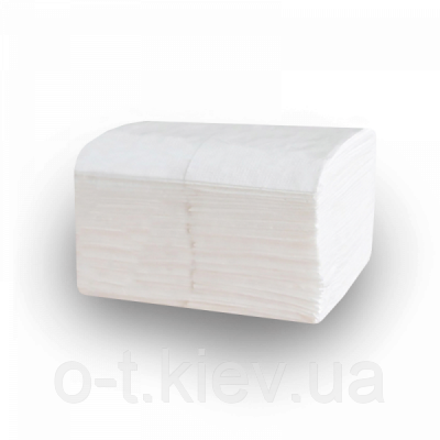 Салфетки паперові, 500шт, "Барні", 24*24см, білі