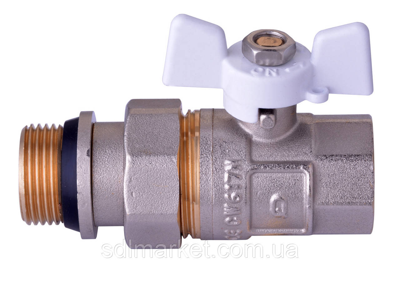 Кран кульовий прямий з американкою Q PROFESSIONAL QP003 PN40 1 1/2|