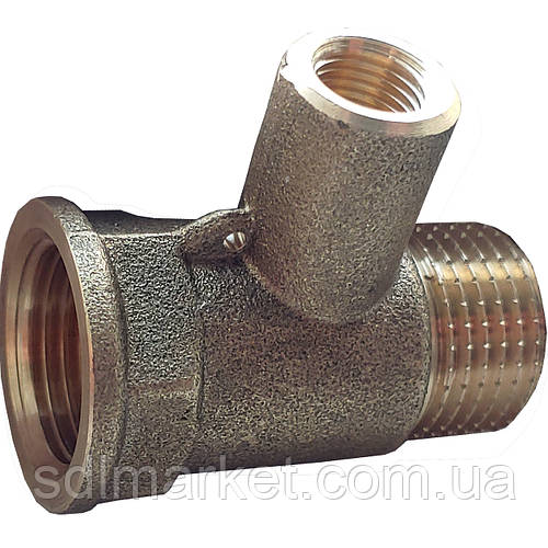 Купить Тройник для датчика температуры латунный 1/2 ВР х М10 х 1/2 НР ...