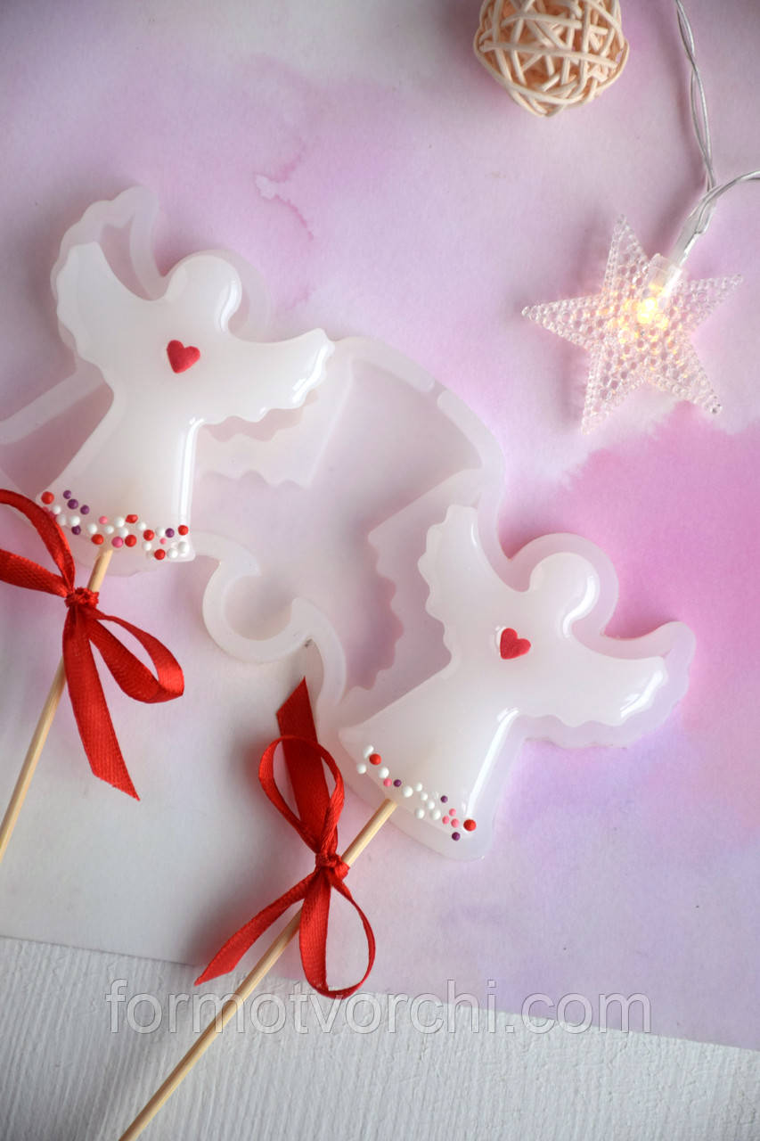 Силіконовий молд для льодяників "Ангел"