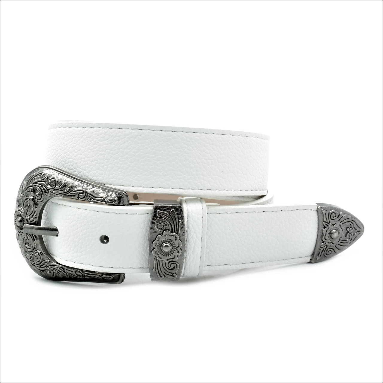 Жіночий ремінь Weatro 2,8 х 110 см Білий zhkz-30cm-012, фото 1