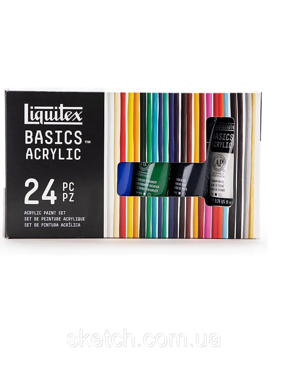 Набір акрилових фарб Acrylic Studio, 24 шт, туби по 22 мл, Liquitex