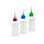 Пляшечка пластикова 5шт 20мл з металевим носиком і кришечкою, для клею та фарб, фото 3
