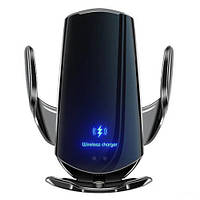 Бездротовий зарядний пристрій 15Вт з QC для смартфона в автомобіль, Q3, з підтримкою Qi та 3 роз'ємами
