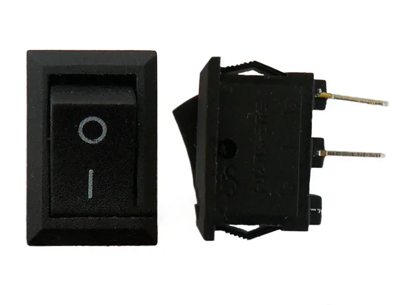 Кнопка 3 А, 250V 15x10,5 мм (чорна).