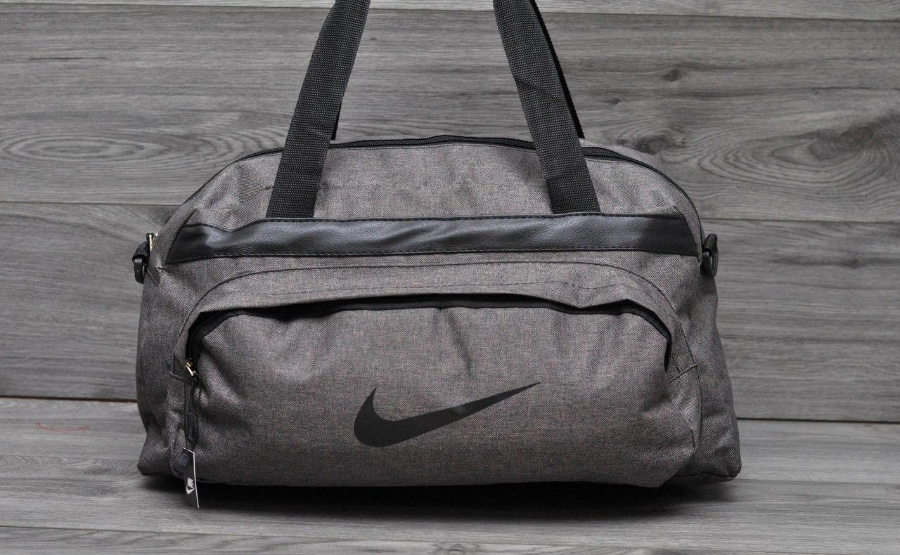 Спортивна дорожня сумка Nike. Сумка для поїздок. Темно-сіра