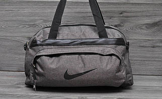 Спортивна дорожня сумка Nike. Сумка для поїздок. Темно-сіра