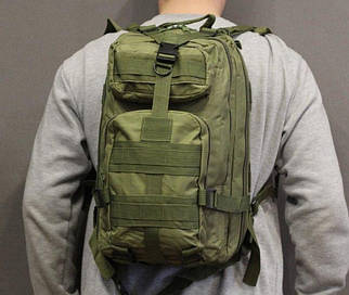 Військовий рюкзак 25 літрів. Тактичний армійський рюкзак. Олива, хакі.