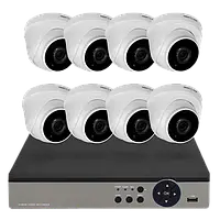 Комплект видеонаблюдения на 8 камер Green Vision GV-K-L54/08 5МР