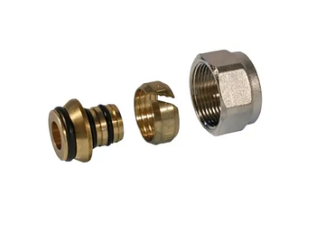 Гайка з ніпелем для труб латунь хромована d16х2х1/2" BIANCHI (50560)