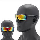 Тактичні окуляри з 5 поляризованими лінзами / Захисні окуляри від сонця / Велосипедні окуляри, фото 5