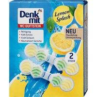 Блок для унітаза Denkmit WC-Reiniger Duftstein Blauspüler Lemon Splash, 2 St